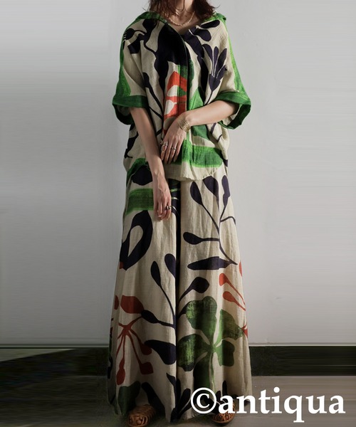 「antiqua」 イージーパンツ ONESIZE ベージュ レディース_画像8