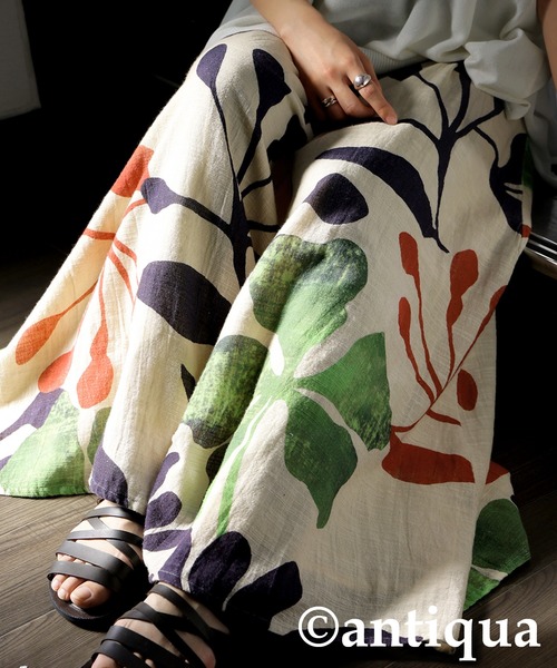 「antiqua」 イージーパンツ ONESIZE ベージュ レディース_画像10