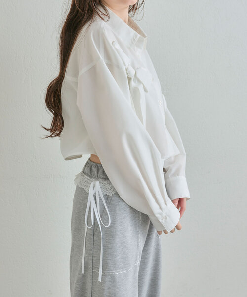 「OLIVE des OLIVE」 長袖シャツ FREE ブルー レディース_画像2