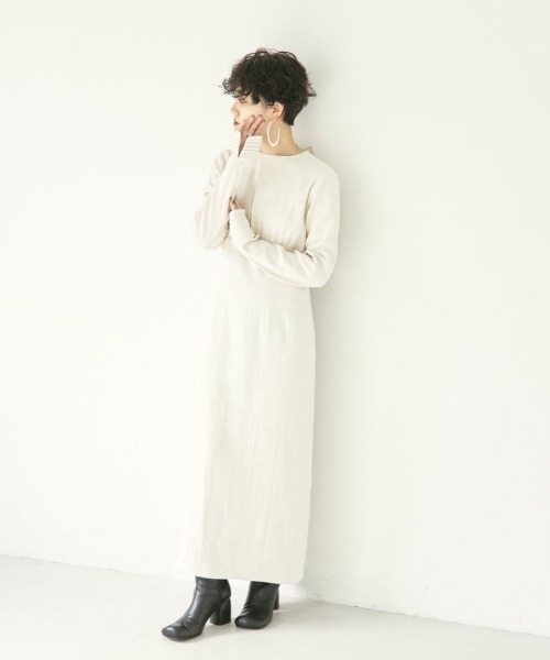 「TODAYFUL」 長袖ワンピース 38inch キナリ レディース_画像3