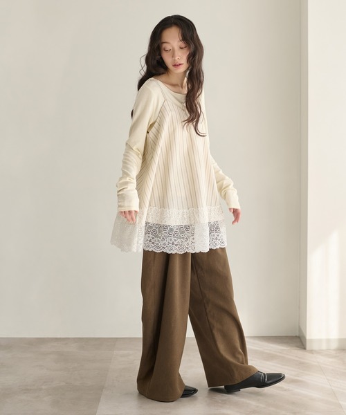 「apres jour clair」 キャミソールブラウス X-LARGE オフホワイト レディース_画像8