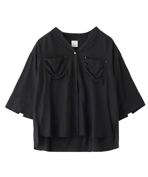 「ROSE BUD」 7分袖ブラウス ONE SIZE パープル レディース_画像9
