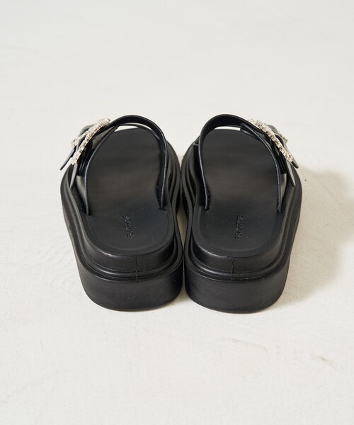 「FREAK'S STORE」 フラットサンダル 24.5cm ナチュラル レディース_画像7