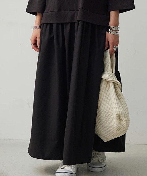 「and it_」 7分袖ワンピース M-L ダークベージュ レディース_画像8