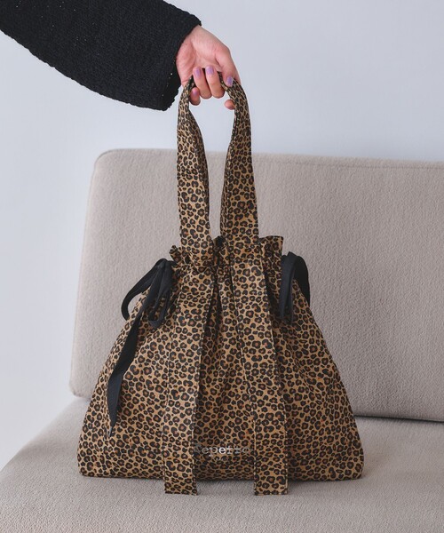 155* 超美品 Repetto レオパード ポインテッドトゥ フラット repetto（レペット） トートバッグ 大きめ 「WEB限定」「repetto
