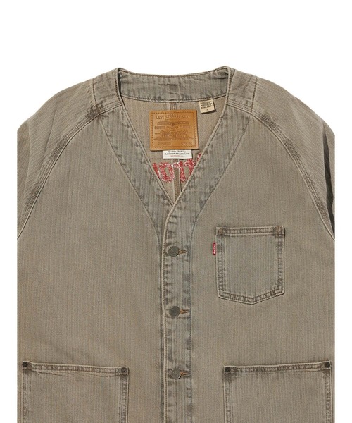 「Levi's」 デニムジャケット M グレー メンズ_画像4