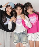 tシャツ ハートクロップドロンT キッズ 子供...の詳細画像2