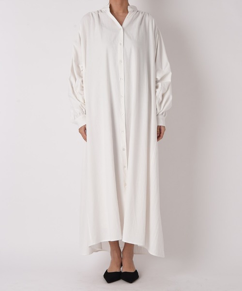 【新品未使用】AKTE ボリュームロングシャツワンピース ボリュームロングシャツワンピース | AKTE