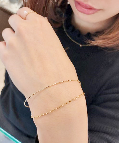 little emblem ブレスレット ゴールドバングルブレスレット レディース