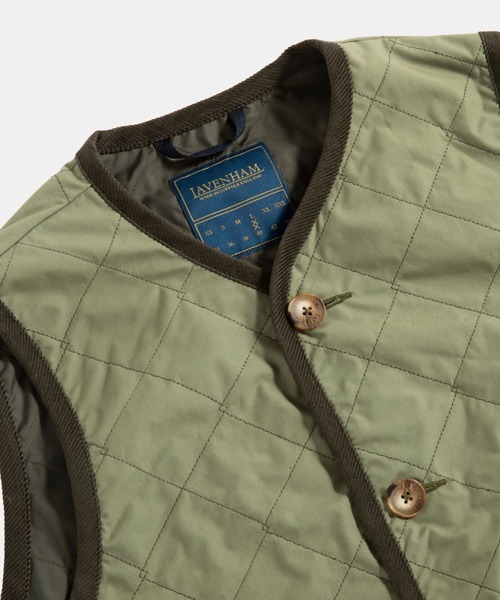 LAVENHAM（ラベンハム） ベスト ジレ Cotton Unwadded Gilet Mens
