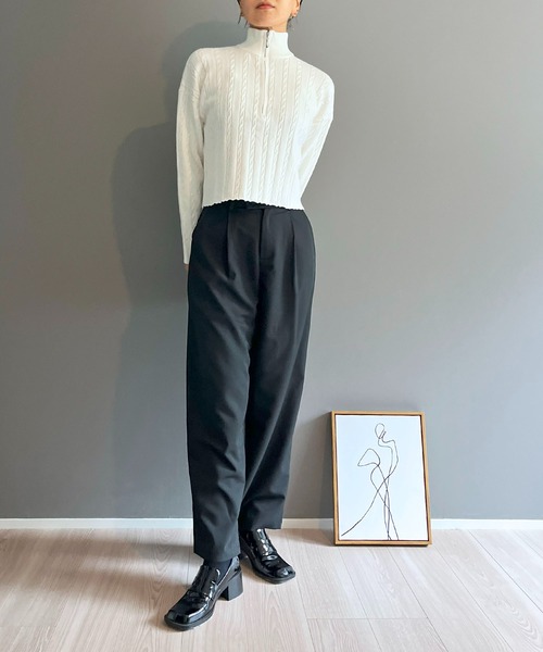COMME CA ISM｜メッシュハーフジップポロニット | Rakuten