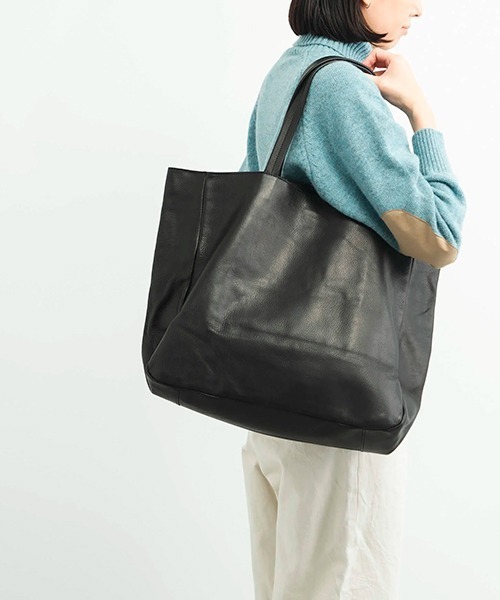 ショルダーバッグ バッグ レザートートバッグ Sac grand noir 