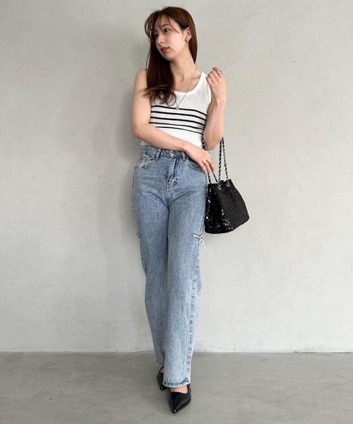 PAPERBOY スパンコールバッグ（ショルダーストラップ付き）３色 ショルダーバッグ バッグ sequins chain shoulder bag