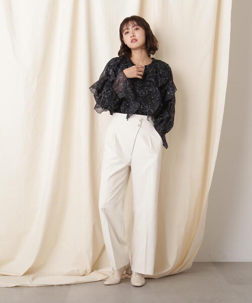 すぐ届く【JILL by JILL STUART】可愛い アシメ ウエスト パンツ JILL by STUART パンツ アシメウエストワイドパンツ レディース