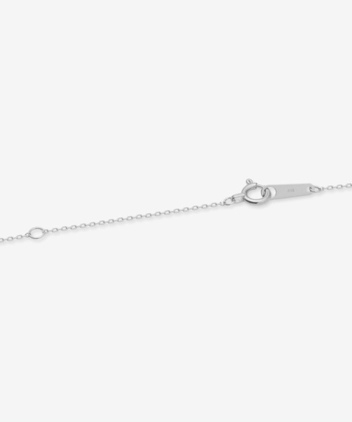 エステール K10 ホワイトゴールド 1粒 ダイヤモンド ネックレス シルバー K10 ホワイトゴールド ダイヤモンド ネックレス（0442-0076-0020