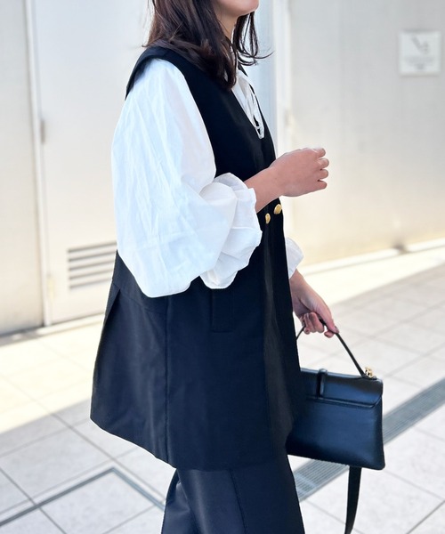 (nkura）未使用　ベータ　ロング　ジレ　9号 型紙ダウンロード販売】ロングジレ Lサイズ(DLsb-0096L
