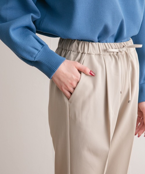URBAN RESEARCH DOORS パンツ ストレッチテーパードイージー