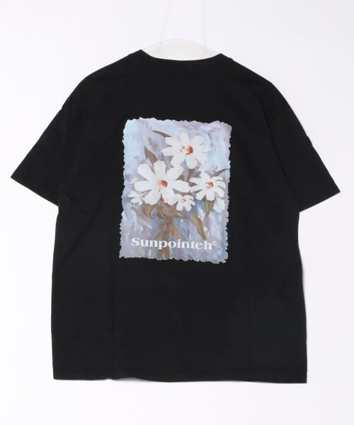 NOWLE（ノウル） tシャツ 「NOWLE」花柄 グラフィック フロント