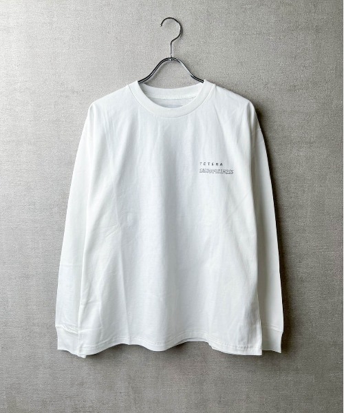 tシャツ 「TETERA/テテラ」AMAMI ＆WINDY LS T-SH / プリントデザイン ロングスリーブ Tシャツ tete21-027 レデ TETERA tシャツ 「TETERA/テテラ」AMAMI ＆WINDY LS T-SH