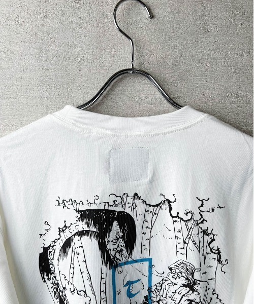 tシャツ 「TETERA/テテラ」AMAMI ＆WINDY LS T-SH / プリントデザイン ロングスリーブ Tシャツ tete21-027 レデ TETERA tシャツ 「TETERA/テテラ」AMAMI ＆WINDY LS T-SH