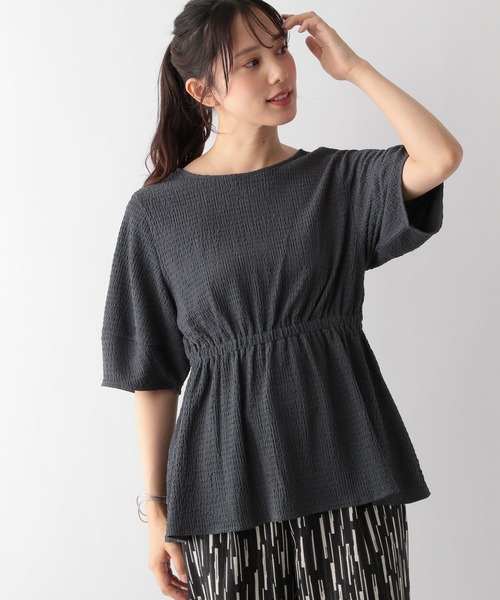 tシャツ Tシャツ MATINEE LINE/シャーリングペプラム/124013
