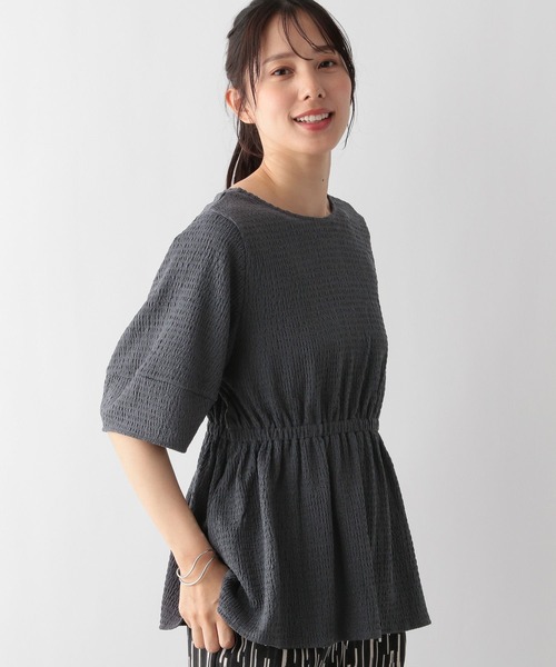 tシャツ Tシャツ MATINEE LINE/シャーリングペプラム/124013 