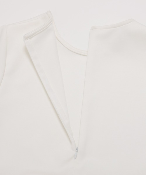 tシャツ 裾スカラップリボンカットソー レディース Fit more tシャツ 裾スカラップリボンカットソー レディース