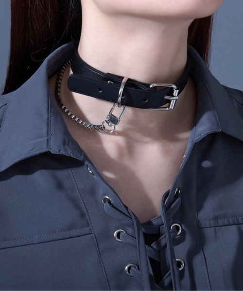 Ellno Loset（エルノロゼット） チョーカー チェーンベルトチョーカー