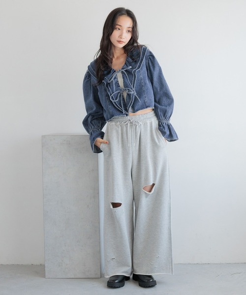 LOWRYS FARM（ローリーズファーム） ブラウス シャツ フリルブラウス