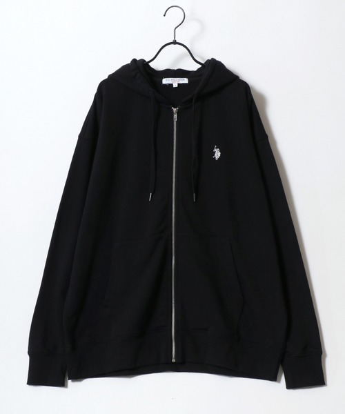 パーカー U.S. POLO ASSN./ユーエスポロアッスン 別注 オーバーサイズ 裏毛 ロゴ ワンポイント刺繍 スウェット ジップアップパーカー/ | U.S. POLO ASSN. | 05