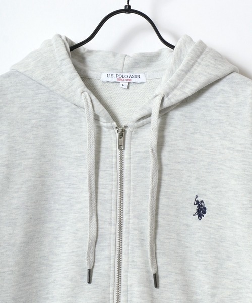 パーカー U.S. POLO ASSN./ユーエスポロアッスン 別注 オーバーサイズ 裏毛 ロゴ ワンポイント刺繍 スウェット ジップアップパーカー/ | U.S. POLO ASSN. | 10
