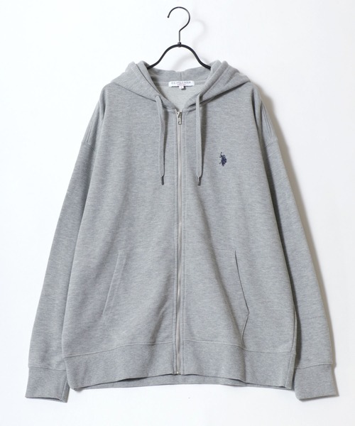 パーカー U.S. POLO ASSN./ユーエスポロアッスン 別注 オーバーサイズ 裏毛 ロゴ ワンポイント刺繍 スウェット ジップアップパーカー/ | U.S. POLO ASSN. | 07