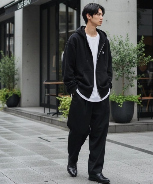 U.S. POLO ASSN. 黒 フルジップパーカー Lサイズ U.S. POLO ASSN.（ユーエスポロアッスン） パーカー メンズ レディース