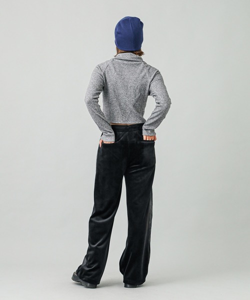 X-girl パンツ VELOUR TRACK PANTS レディース : ZOZOTOWN Yahoo