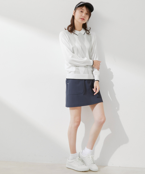 JUN&ROPE ホワイトキルティングスカート/ショートパンツ付き JUN&ROPE ホワイトキルティングスカート/ショートパンツ付き