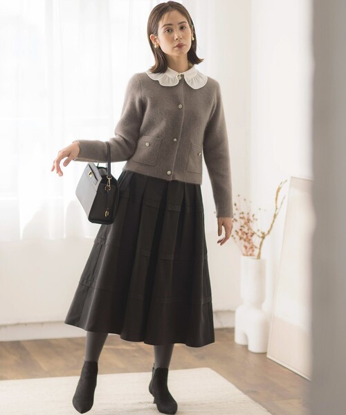 組曲（KUMIKYOKU） カーディガン フラッフィーファーニットジャケット