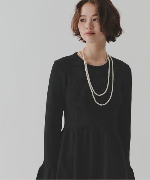 【美品】WEB限定　ダブルスタンダード　襟付きボリュームスリーブワンピース DOUBLE STANDARD CLOTHING ワンピース ボリュームスリーブ