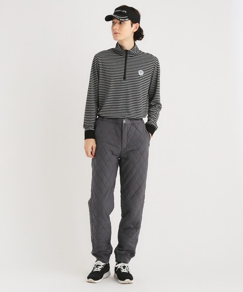adabat新品　他には在庫無し　ボーダーデザイン 長袖ハーフジッププルオーバー adabat tシャツ ボーダーデザイン ハーフジップ長袖プルオーバー