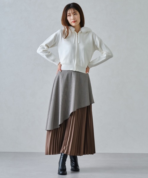 美品 mame ペプラムスカート 希少 Triacetate Georgette Embroidery