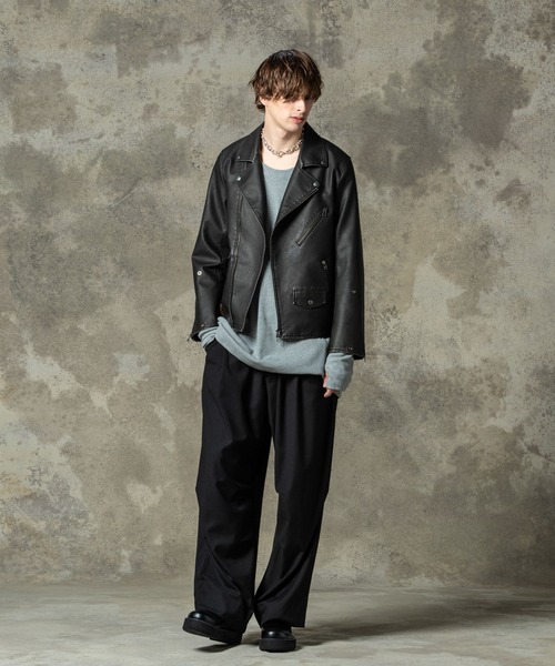 【glamb】スラックス glamb スラックス Deformed Tweed Slacks / デフォームツイード