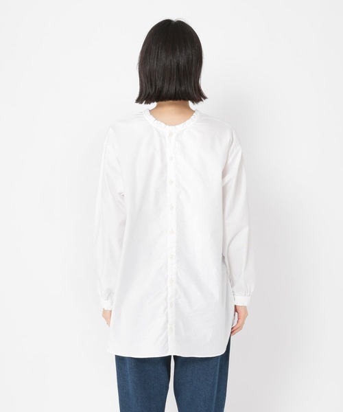 ブラウス シャツ ダブルフリルブラウス レディース MERAKI（ファッション） ブラウス シャツ ダブルフリルカラー