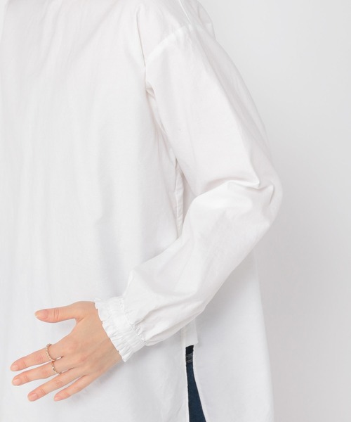 ブラウス シャツ ダブルフリルブラウス レディース MERAKI（ファッション） ブラウス シャツ ダブルフリルカラー