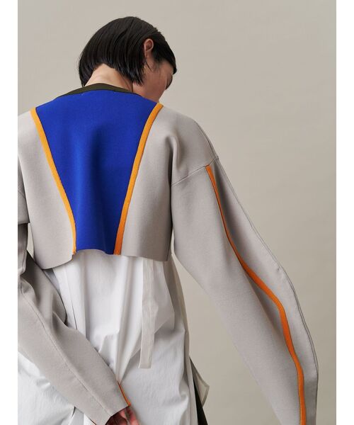 UN3D.（アンスリード） ニット セーター MULTICOLOR WAVE LINE SHORT