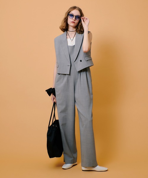 UNITED ARROWS ストレッチショートジレ　グレー UNITED ARROWS ストレッチショートジレグレー