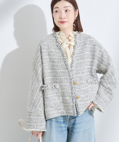 L'ESSAGE GIOLICATWEED ツイードジャケット journal standard L'essage（ジャーナルスタンダード レサージュ