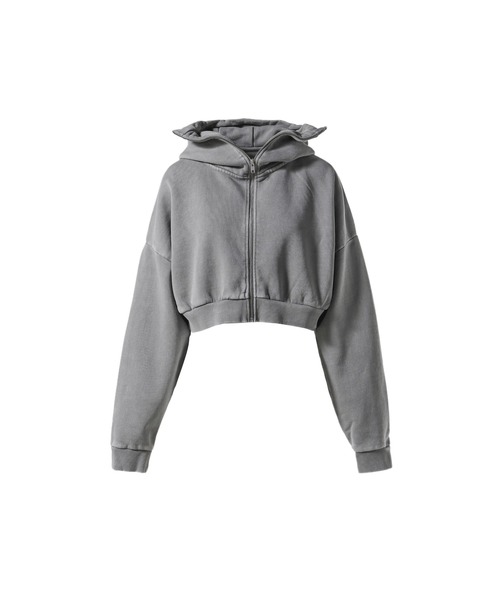 トレーナー スウェット CROPPED FULL ZIP レディース