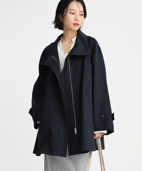 【美品】BABYLONE バビロン ミドルコート BABYLONE（バビロン）の「リバーミドルコート（ノーカラーコート