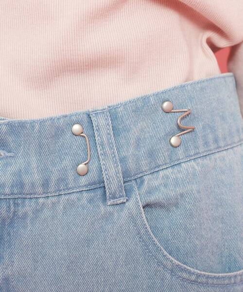 PINK-latte（ピンクラテ） パンツ サイドカットデニム キッズ 子供服