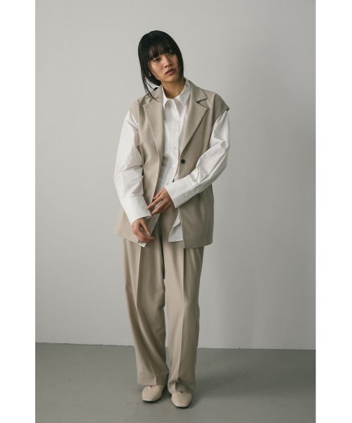 STYLEMIXER ベスト ジレ ルーズテーラードベスト レディース