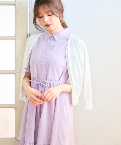 Feroux（フェルゥ） ワンピース 刺繍入りシャツ ワンピース : ZOZOTOWN